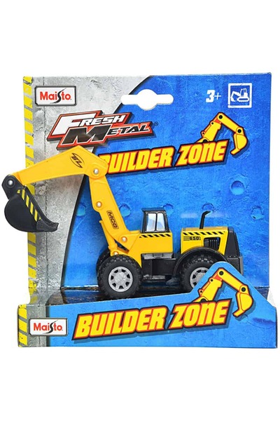Maisto , Fresh Metal, Builder Zone, Багер, Оранжев, 1:24, 3+ месеца