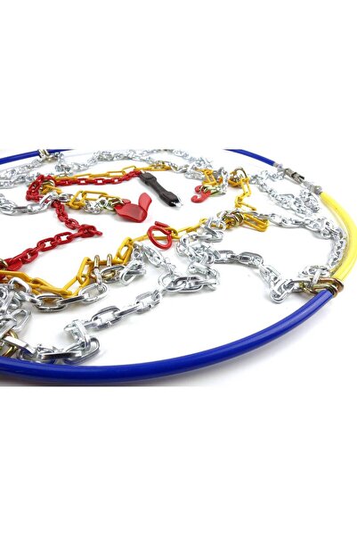 AMIO Set of 2 Snow Chains for cars with 12mm links, KN-120