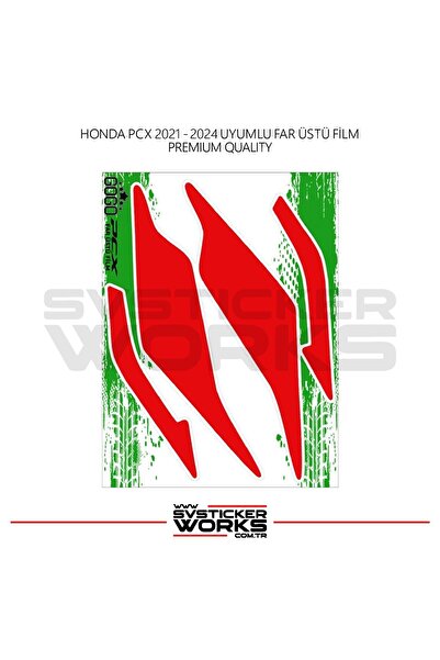 ARONA HONDA PCX Far Filmi Sticker Şeffaf Folyo 2021 - 2024 Kalın Model