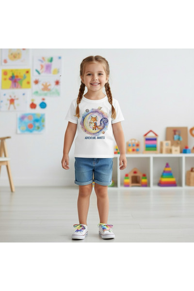 Tiny and Co Cosmic Cup Printed Kids T-Shirt