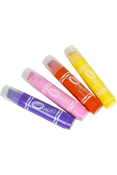 Crayola XL Poster Markers, Bright Assorted Colors, 4 Count, Chisel Tip (Purple)