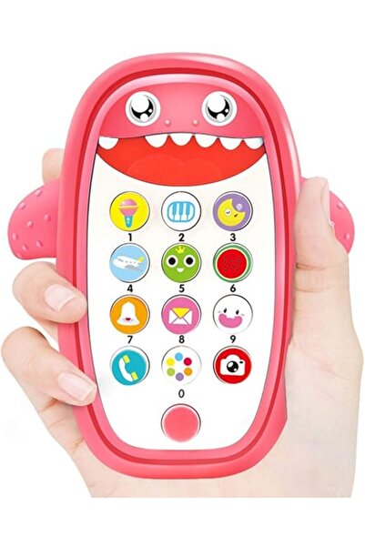 Generic Baby Musical Toy - Baby Shark Styled Light & Sound Teether Toy (Red)