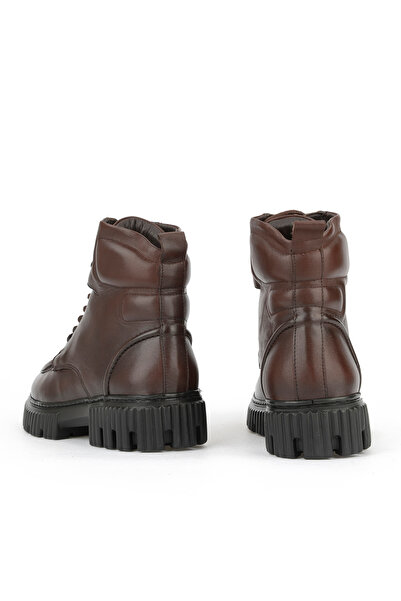 Ziya , Ανδρικές μπότες από γνήσιο δέρμα 1531043Z54063 Καφέ