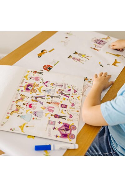 Melissa & Doug Sticker Book: Princesses, Tea Parties, Animals and More - Over 500 Vinyl Stickers, Pi