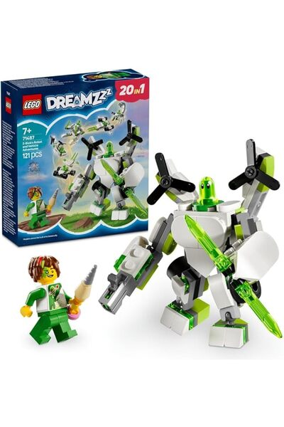LEGO روبوت Z-Blob 71487 - مجموعة بناء روبوت ومركبة DREAMZzz المتحولة (7 سنوات فأكثر)