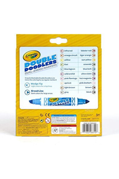 Crayola Double-Ended Washable Marker Pens, 10 Count, Multicolor