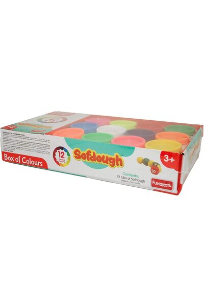 nilco Fundough - Box of Colours, Shaping and Sculpting, 3 years, Multi-Colour