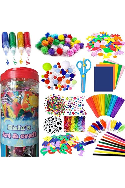 SULFAR Arts and Crafts Supplies for Kids, Multicolor, Model CASK-39-99