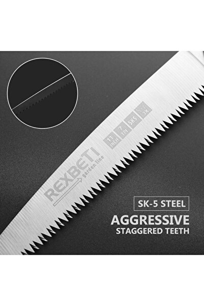 genernic REXBETI Folding Hand Saw, 11 Inch Heavy-Duty SK-5 Steel Pruning Saw