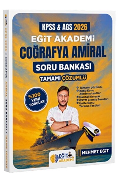 Ankara Kitap Merkezi 2026 KPSS MEB AGS Coğrafya Amiral Soru Bankası Eğit Akademi