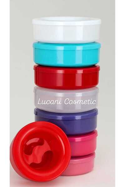 Lucani Cosmetic Manikür Kabı Renkli El Bakım Kabı Tırnak Bakım Islatma Tası