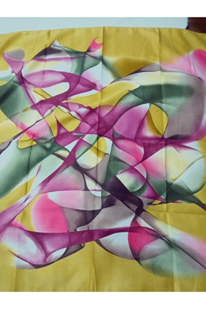 hoaryage 100% βαμβακερό μοτίβο λουλουδιών Χειμερινό βαμβακερό κασκόλ ΦΟΥΡΑΚΙ 100x100 εκ.