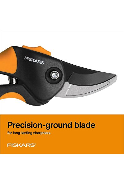 FiSKARS Soft Grip Pruning Shears 79436997J, Black/Orange