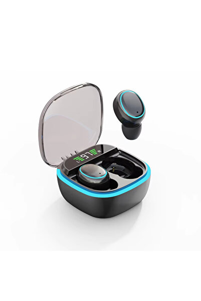 Generic سماعات رأس لاسلكية TWS بشاشة رقمية وصوت ستيريو وبلوتوث 5.3 للهواتف الذكية