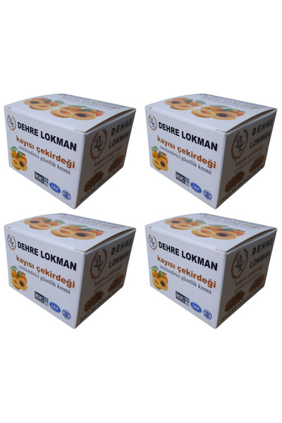Dehre Lokman كريم العناية بالبشرة ببذور المشمش 70 جرام × 4 قطع