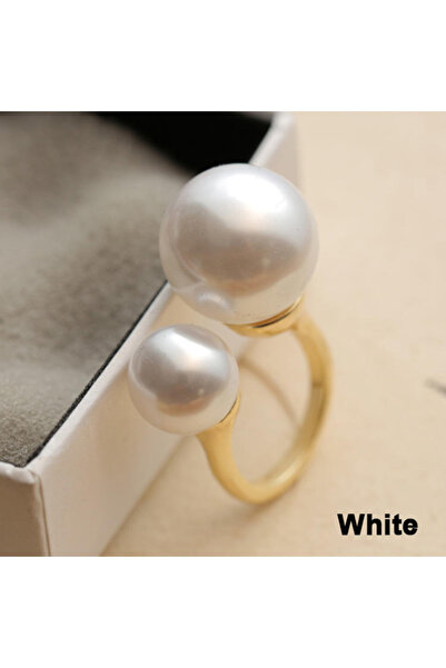 Choice خاتم مفتوح G0205 -1 خواتم أزياء كورية للنساء أنيقة أنيقة مزدوجة اللؤلؤ...