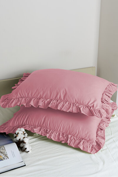 Magnolia 1 Piece Pillowcase 100% Cotton Ruffled 50X70Cm | Suitable for Bedding Sets and Duvet Covers