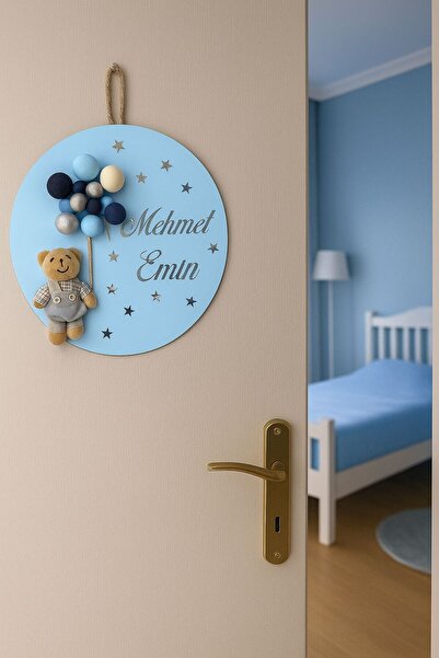 Efendioğlu Craft İsimli Bubble Ayıcıklı Kapı ve Duvar Süsü