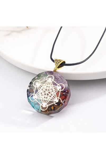 Choice YA3353-4 حجر طاقة التوازن لسبع شاكرات أورجونيت للتأمل والريكي واليوغا ...