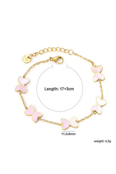 Choice سوار شوكولاتة على شكل قلب مزدوج الجوانب من الفولاذ المقاوم للصدأ BR271...