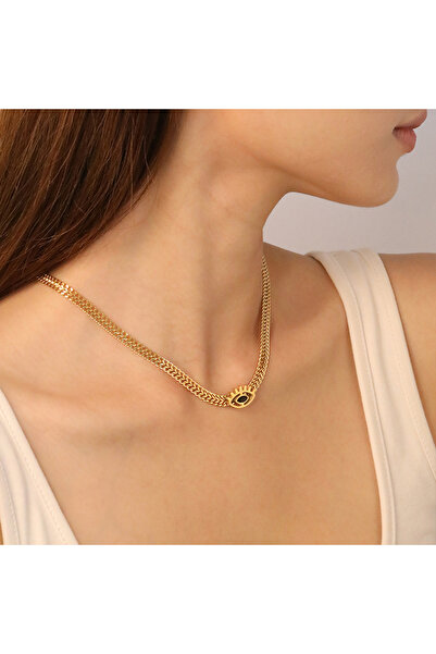 Choice NE2G0401G Trendy Personalized Cuban Chain Stainless Steel Punk Party for Men and Women, Minimalist J