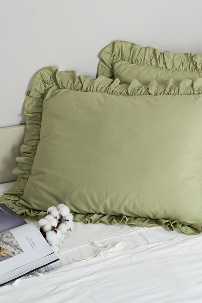Magnolia 1 Piece Pillowcase 100% Cotton Ruffled 50X70Cm |   Suitable for Bedding Sets and Duvet Covers