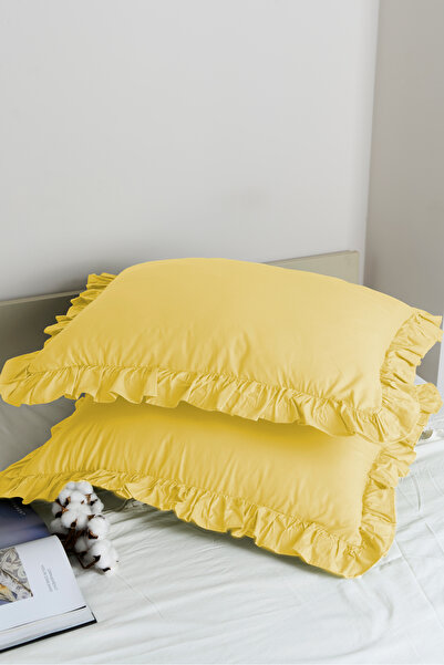 Magnolia 1 Piece Pillowcase 100% Cotton Ruffled 50X70Cm |   Suitable for Bedding Sets and Duvet Covers