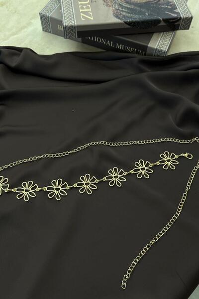 Hazamoda Curea de aur cu flori cu lanț