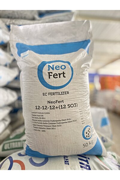 Neochem NeoFert 12-12-12 + 12 SO3 Kükürt İçerikli Kompoze Taban Gübresi 1 KG