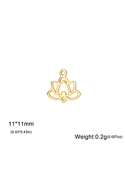 Choice قلادة على شكل صدفة لوتس ذهبية اللون من الفولاذ المقاوم للصدأ مكونة من ...