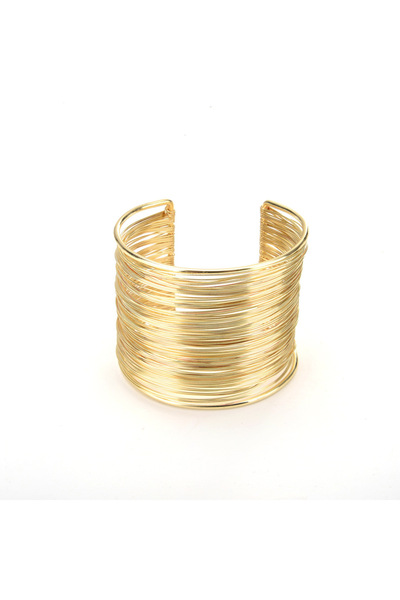 Choice YA7316-1 أساور معدنية متعددة الطبقات جديدة من البانك للنساء، أساور ذهب...