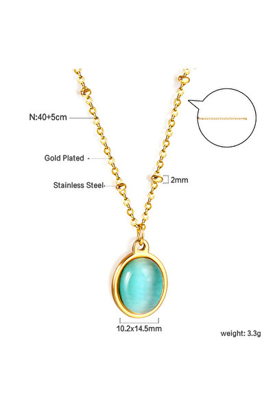 Choice NE2B650HG Vintage Big Circle Classic Girls Party Jewelry Necklace Fashionable Versatile Simple Acces