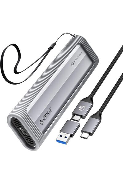Orico Aluminum M.2 NVMe SSD Enclosure, USB 3.2 Gen 2 (10Gbps), Tool-Free, Supports M/B & M Key 2230/
