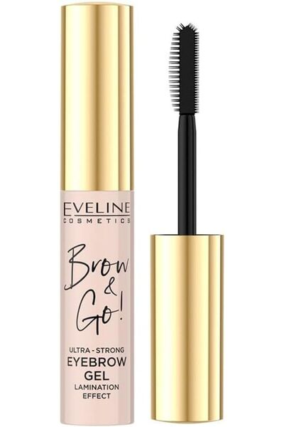 Eveline Cosmetics جل حواجب إيفلين برو آند جو فائق القوة بتأثير التصفيف