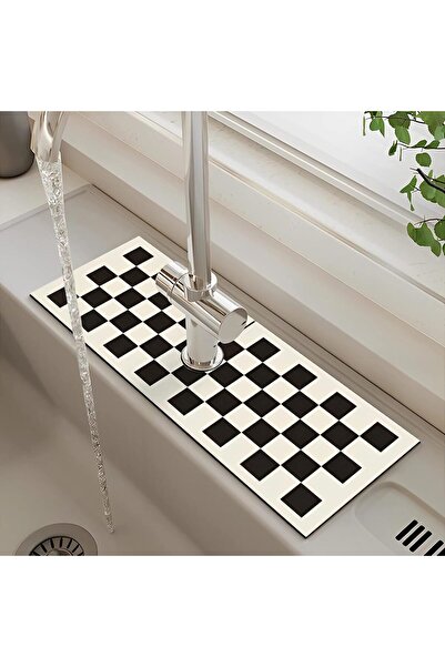 COOYA Kitchen Sink Splash Guard Mat, Super Absorbent Fast Drying Mat, Faucet Drip Catcher for Kitchen