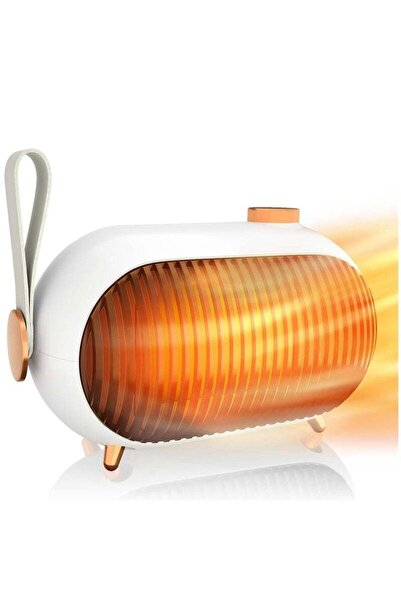 fulina Mini Ceramic Fan Heater, Portable Desk Heater , Electric Heater for Home, Office (White)
