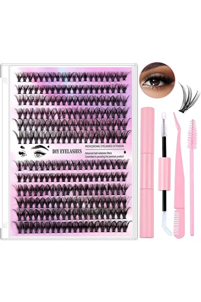 NALACAL مجموعات رموش صناعية فردية، رموش صناعية فردية، مقاس 10-16 مم مع لاصق و...