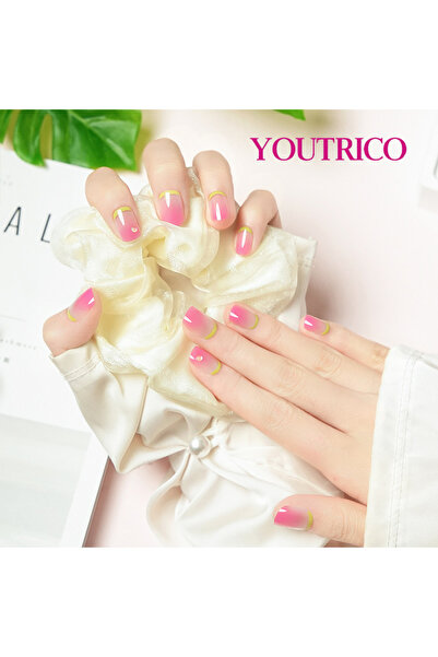 Youtrico أظافر صناعية للنساء، مرسومة يدويًا، أظافر صناعية للحفلات، ديكورات 8D...