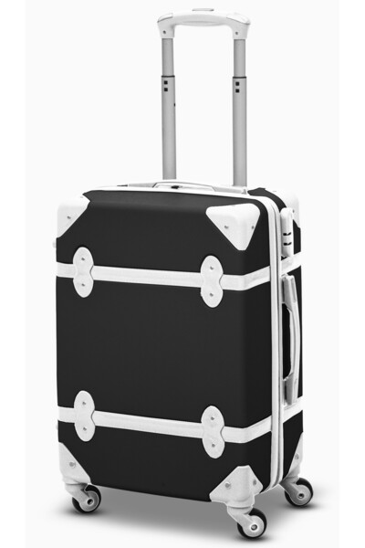 ZAAPPY حقيبة سفر كلاسيكية كلاسيكية خفيفة الوزن مصنوعة من مادة ABS بقياس 20 بو...