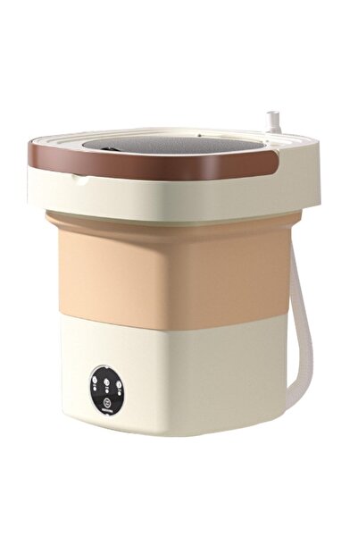 Snooe غسالة ملابس مدمجة قابلة للطي للاستخدام المنزلي، مثالية لغسل الملابس الصغيرة مثل الجوارب والأوشحة.