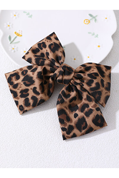 Take Two By Styli Leopard Print Bow Hair Clip