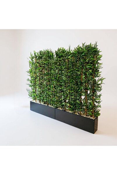 ERHAN FLOWERS 110 cm mdf saksıda 100 cm 22 adet bambu sperator
