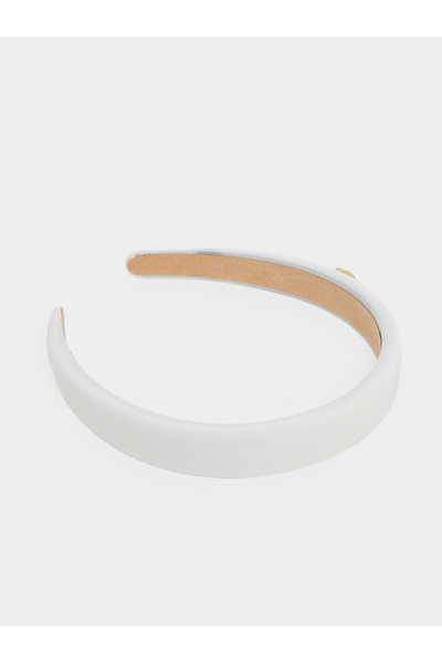 Styli White Headband with Flower Detail