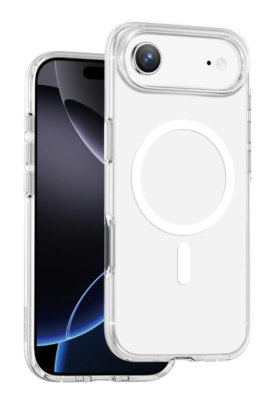 m.tk moveteck Apple iPhone 17 Air Compatible Case Non Yellow Transparent Magsafe Cover