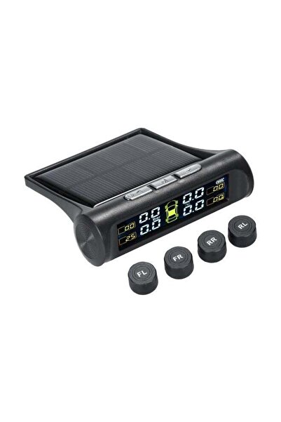 fulina TPMS Wireless Car Tire Pressure Monitoring System with External Sensor, Easy to Use, Black