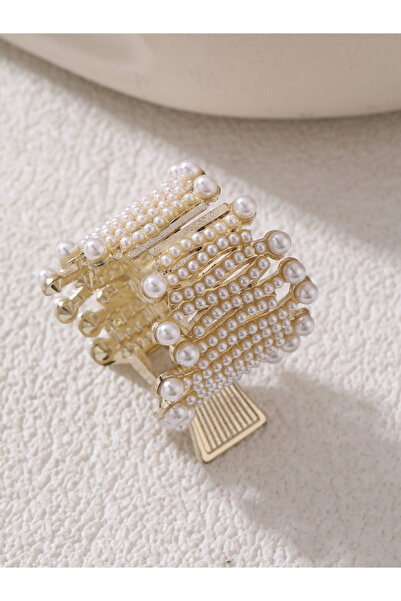 Take Two By Styli Faux Pearl Embellished Claw Clip
