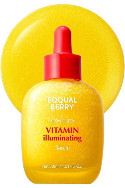 EQQUALBERRY Vitamin C Brightening Serum with Acerola, Niacinamide, Ceramides & Hyaluronic Acid, 30ml