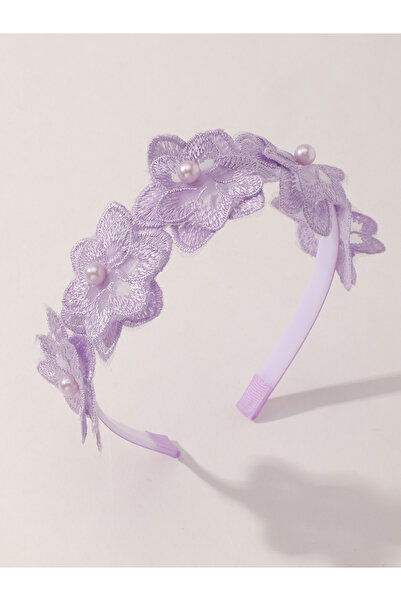 Take Two By Styli عصابة رأس من اللؤلؤ الزهري الأرجواني