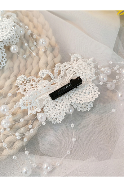 Take Two By Styli Set of 2 - Butterfly Shape Lace Hair Clips