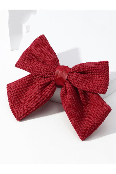 Take Two By Styli Textured Bow Hair Clip